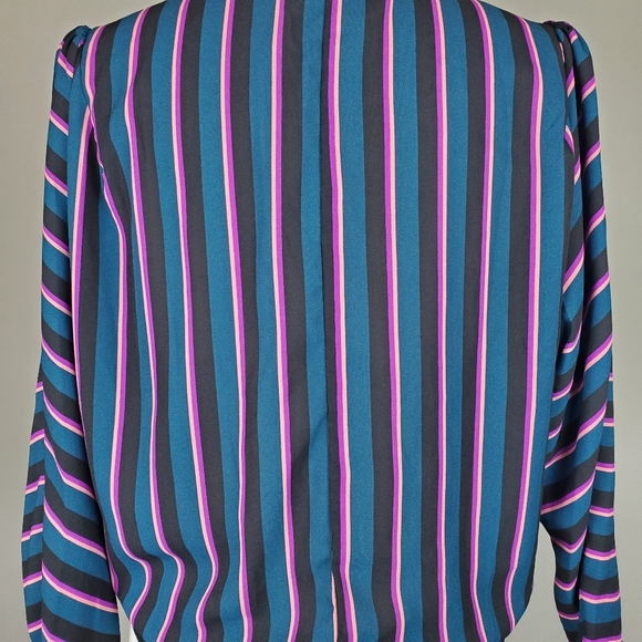 Astr The Label Stripe Wrap Bodysuit Top - Picture 4 of 8